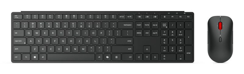 Lenovo 4X31S04810 keyboard Mouse included Office RF Wireless + Bluetooth US English Black