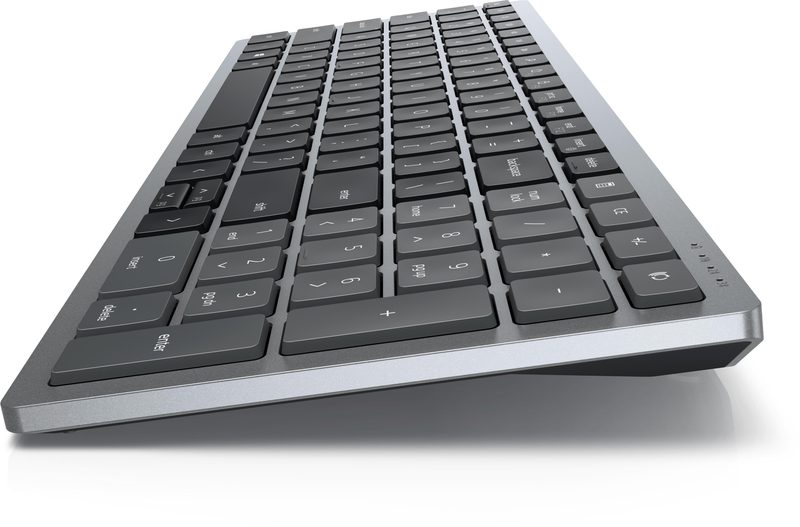 DELL KB740 keyboard Office RF Wireless + Bluetooth Canadian Grey, Black