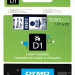 DYMO D1 Label Tape 12MMx7M Blue/Clear