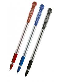 Cello Fine Grip Black Ball Pen Smooth Writing 0.7mm – BLUE,BLACK & RED