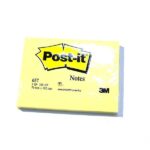 3M Post-it Note 657 100's Yellow 3 x 4