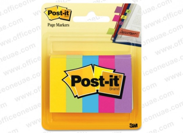 Marque-pages 3M Post-it 670/5 papier ultra 5 couleurs sur