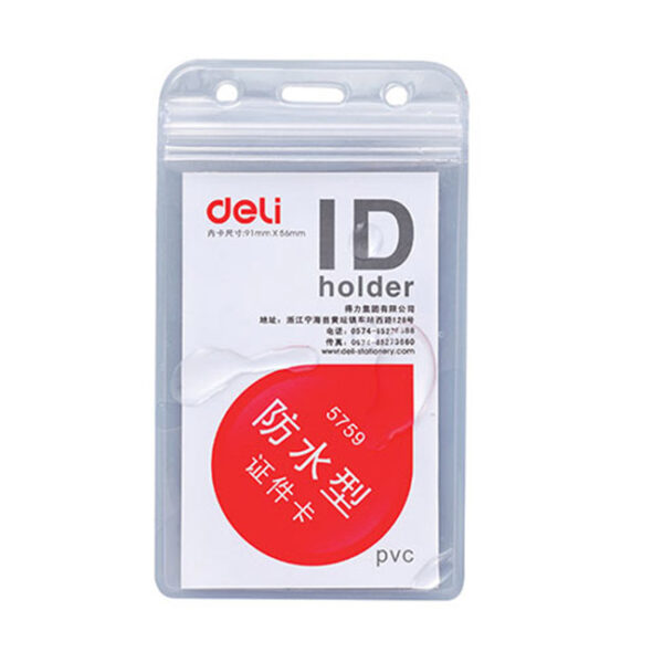 DELI WATERPROOF ID CARD 59X91MM-5759