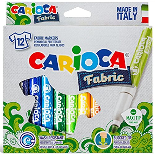 Carioca Fabric Art-12 Markers [40957]