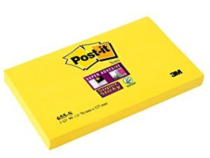 3M 655 POST-IT NOTES YELLOW 3"X5"100 SH73MMX123MM