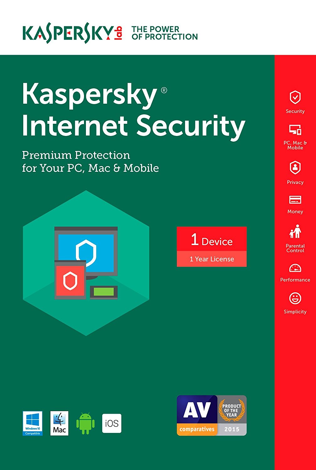 Kaspersky Internet Security 2017 3 in 1