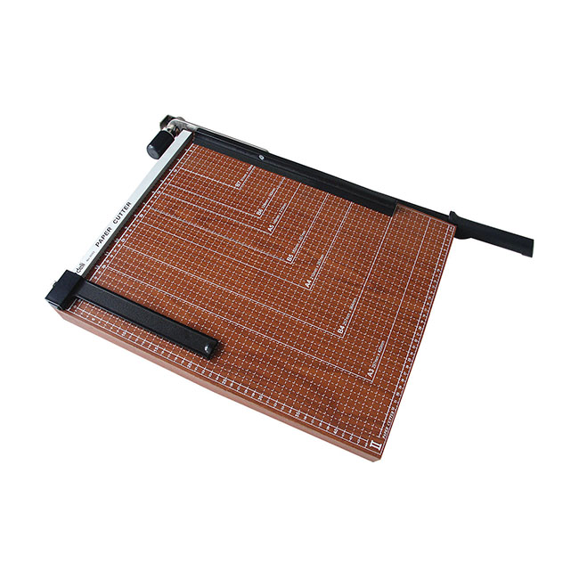 Deli Paper Cutter with Wooden Base A3, 460 x 380 mm