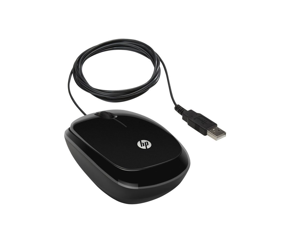 MOUSE HP USB WIRE MOUSE X1200 [H6E99AA]- BLACK