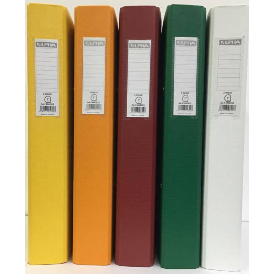 Alpha F4442825A 2 Ring Binder D Type A4 Mixed Color