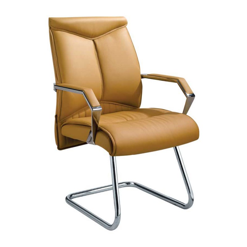 Boss Visitor Chair, Padded Seat & Back, Padded Arms, Chromed Cantilever Base