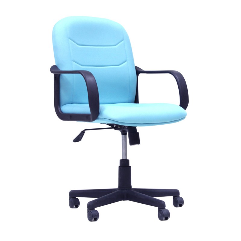 Cube Low Back Chair With Adjustment Control, Plastic D-Arms & Base