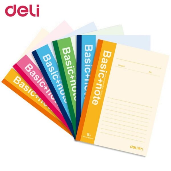 DELI BASICNOTE B5 8MM,252X179MM, 60SHEETS-7657