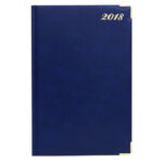DIARY ENGLISH GOLD COR VINYL 1 SIDE PADDED - BLACK FIS A4