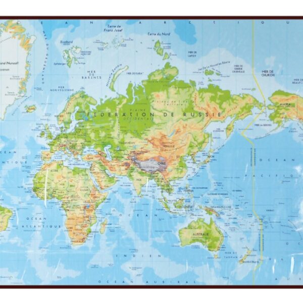 FIS DESK BLOTTER WITH WORLD MAP FSDE44X57EN