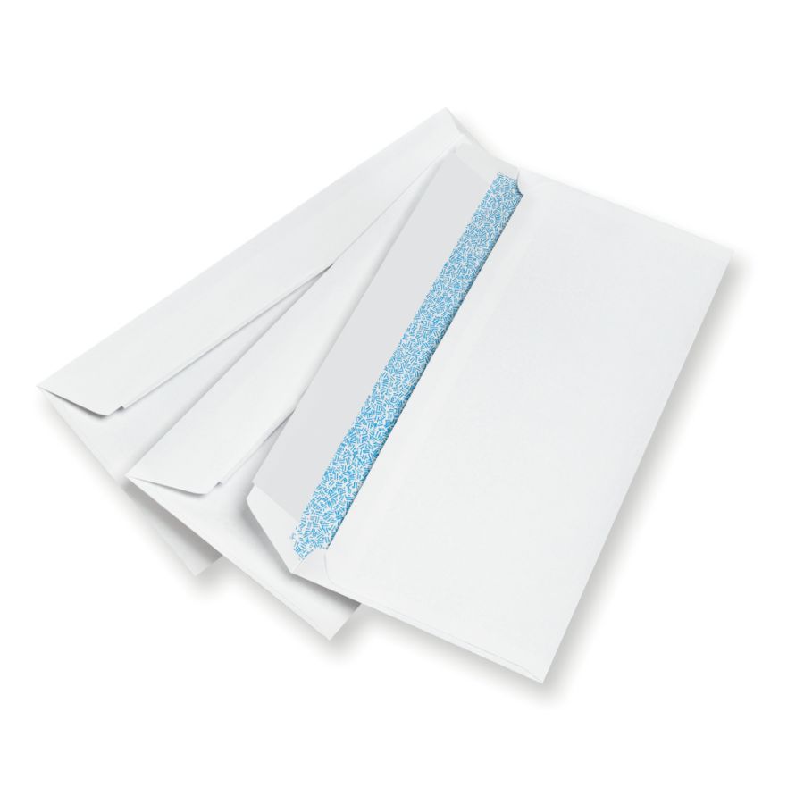 Hispapel 55219 -White Envelope 115X225–Pcs- 9X4.5″