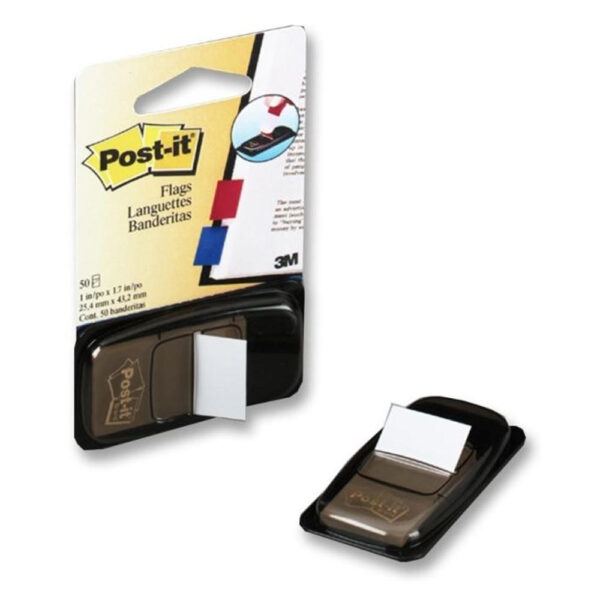 3M 680-6 POST-IT FLAGS WHITE 1"X 1 7" 50SH