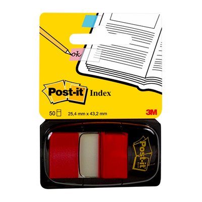 3M 680 1 Post-it Flags – 1″ x 1.7″, Red, 50 Flags