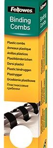 FELLOWES PLAST COMB 6MM WHITE A4 RETAIL 25PK-5330003
