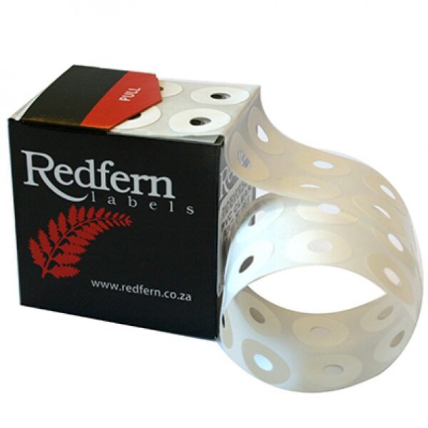 Redfern LABEL RING REINFORCEMENT PVC CLEAR RINCLR