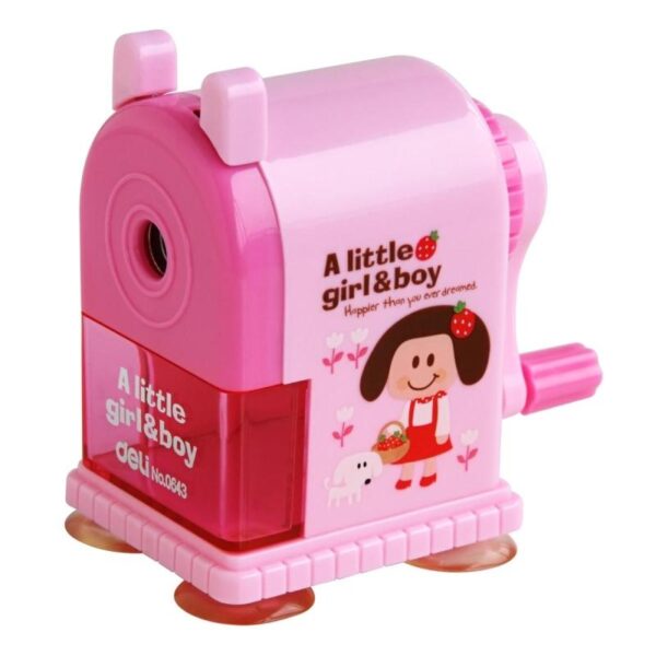 DELI ALITTLE GIRL&BOY PENCEL SHARPNER 2HOLE-0551