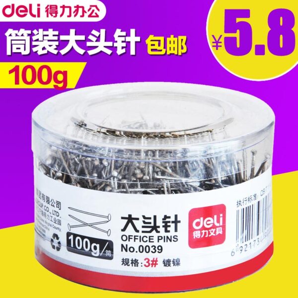 DELI OFFICE PINS 100G-0039