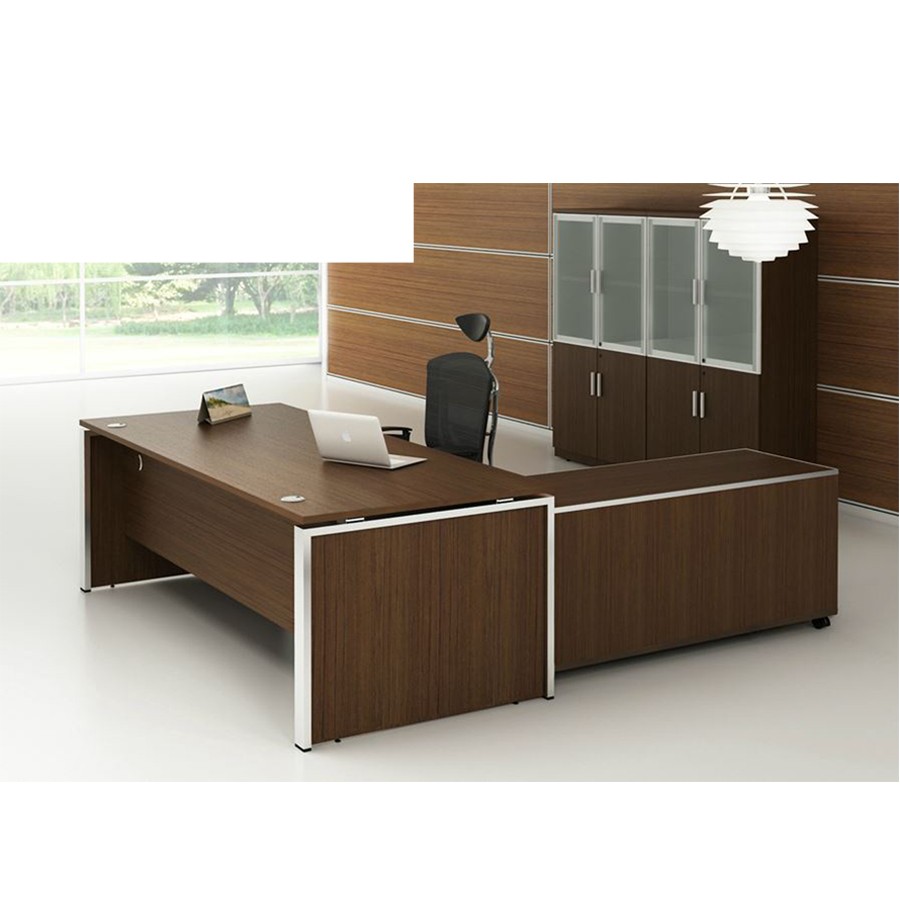 Executiive Table With 5 Drawer Cabinet