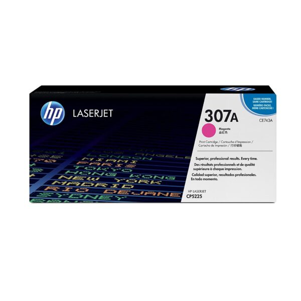HP 307A Magenta Original LaserJet Toner Cartridge (CE743A)