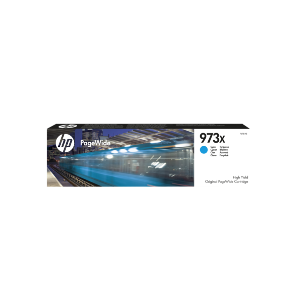 HP 973X High Yield Cyan Original PageWide Cartridge (F6T81AE)