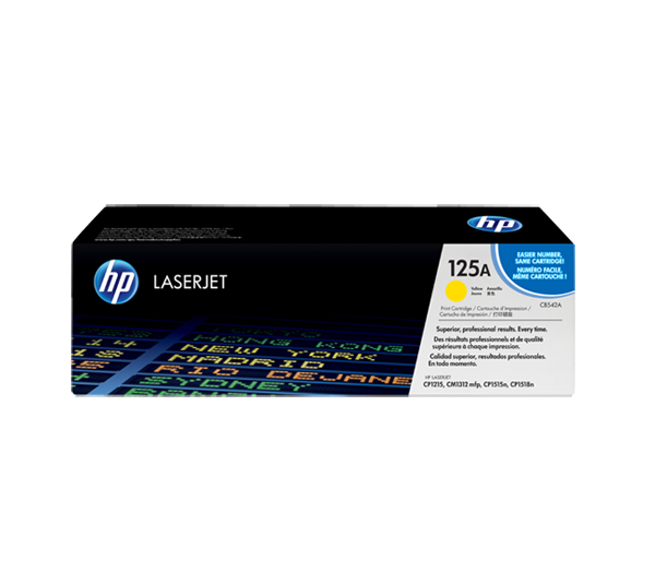 HP 125A Yellow Original LaserJet Toner Cartridge (CB542A)