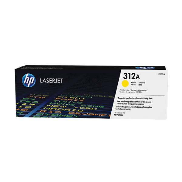 HP 312A Yellow Original LaserJet Toner Cartridge (CF382A)