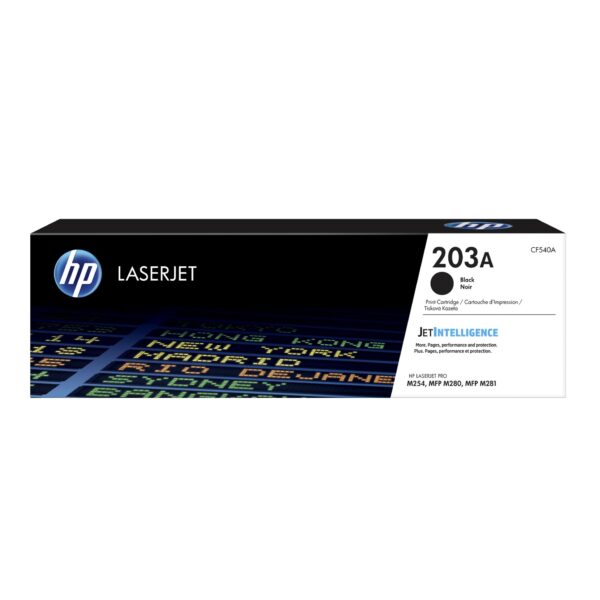HP 203A Black Original LaserJet Toner Cartridge (CF540A)