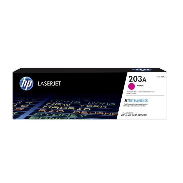 HP 203A Magenta Original LaserJet Toner Cartridge (CF543A)