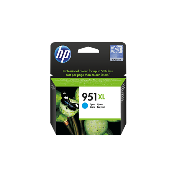 HP 951XL High Yield Cyan Original Ink Cartridge (CN046AN)