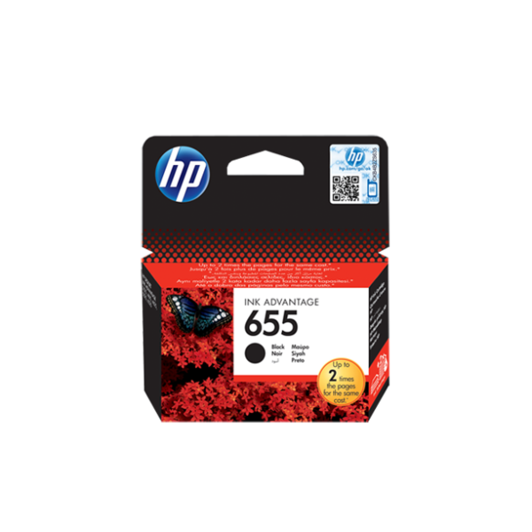 HP 655 Black Original Ink Advantage Cartridge