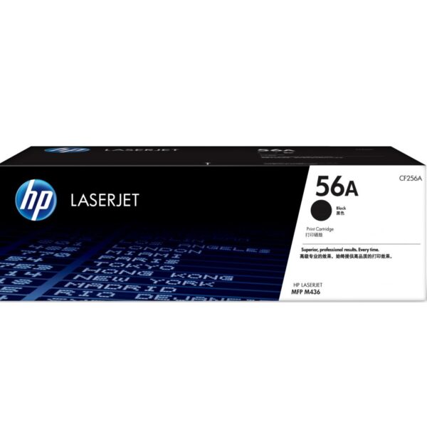 HP 56A Black Original LaserJet Toner Cartridge (CF256A)