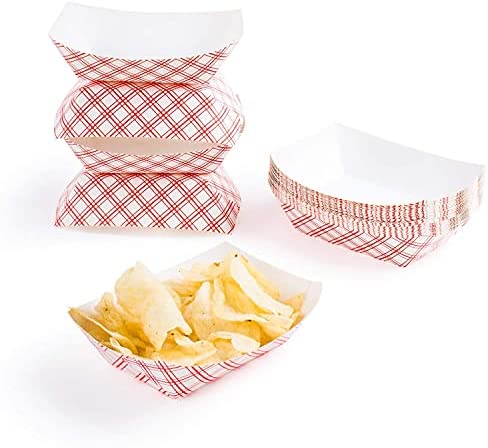 1 Lb Disposable Paper Food Tray 50ct. by JDRD