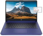 2022 Newest HP 14" HD Laptop Light-Weight, AMD 3020e(Up to 2.6GHz), 8GB RAM, 128GB SSD + 64GB eMMC, 1 Year Office 365, WiFi, Bluetooth 5, USB Type-A&C, HDMI, Webcam, Win10, w/Ghost Manta Accessories