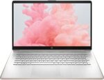 2022 Newest HP Pavilion Laptop, 17" HD+ (1600 x 900) LED Display, AMD Athlon Silver Processor, AMD Radeon Graphics, Fingerprint Reader, Wi-Fi 6, BT 5.0, Windows 10 (8GB RAM | 256GB SSD, Rose Gold)