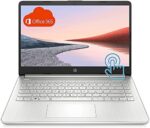HP Premium Laptop (2021 Latest Model), 14" HD Touchscreen, AMD Athlon Processor, 16GB RAM, 576GB SSD, Long Battery Life, Online Conferencing, Natural Silver, Win 11 with 1 Year of Microsoft 365
