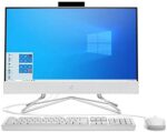 HP 22-DF 21.5-Inch Full HD WLED All-in-One PC Intel Celeron G5900T 4GB 256GB SSD Win 10 (White)
