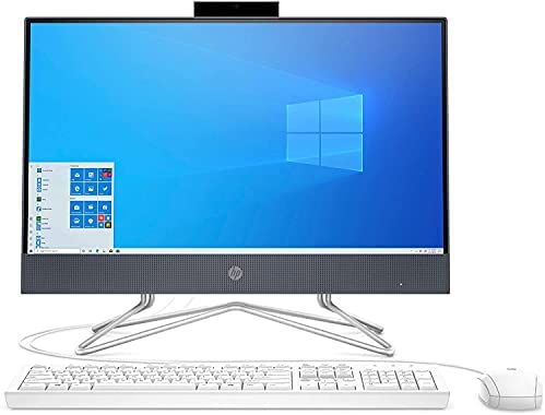 HP 22-DF 21.5-Inch Full HD WLED All-in-One PC Intel Celeron G5900T 4GB 512GB SSD Win 10 (White)
