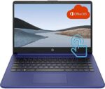 2022 Newest HP Premium 14-inch HD Touchscreen Laptop, Intel Dual-Core Processor Up to 2.8GHz, 16GB RAM, 64GB eMMC Storage, Webcam, Bluetooth, HDMI, Wi-Fi, Blue, Windows 10 with 1 Year Microsoft 365