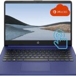 2022 Newest HP Premium 14-inch HD Touchscreen Laptop, Intel Dual-Core Processor Up to 2.8GHz, 16GB RAM, 64GB eMMC Storage, Webcam, Bluetooth, HDMI, Wi-Fi, Blue, Windows 10 with 1 Year Microsoft 365