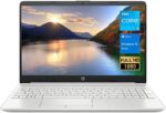 2022 Newest HP Notebook Laptop, 15.6" Full HD 1080P Non-Touch Display, 11th Gen Intel Core i3-1115G4 Processor, 12GB DDR4 RAM, 256GB PCIe SSD, Webcam, HDMI, Wi-Fi, Bluetooth, Windows 10 Home, Silver