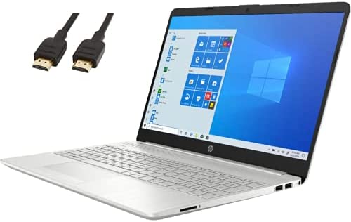 2021 HP Laptop 15.6" HD Touch Screen, 11th Gen Intel Core i5-1135G7(Beat i7-1065G7), 16GB RAM, 1TB SSD, Backlit Keyboard, HDMI, Wi-Fi, Webcam, Windows 10 | VAATE HDMI Cable