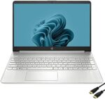 2021 Newest HP 15.6" IPS FHD Laptop, Intel i5-1135G7(Benchmark Beats Intel i7-1065G7), Intel Iris Xe, 16GB DDR4 RAM, 512GB PCIE SSD, Fingerprint, Lightweight, Bundle HDMI, Win 10 Home, Silver