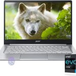 2022 Acer Swift 3 Evo 14”FHD IPS Laptop Ultra Thin Computer, Intel Core i7-1165G7(up to 4.7 GHz), 8GB RAM, 512GB NVMe SSD, Backlit KB, Fingerprint, WiFi 6, 16Hr Battery Life，3in1 Accessories