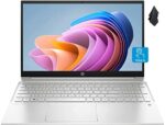 2022 HP Pavilion 15.6" FHD Touchscreen Laptop, AMD Ryzen 7-5825U Up to 4.5GHz Processor (Beat i7-1180G7), 32GB RAM, 1TB PCIe NVMe SSD, Backlit Keyboard, USB-A&C, Fast Charge, Windows 11, Silver