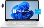 2022 HP Pavilion 17 Laptop, 17.3" HD+ Anti-Glare Display, 11th Gen Intel Core i3-1115G4, 16GB RAM, 256 GB PCIe SSD, Wireless-AC, Webcam, Long Battery Life, Windows 11, Silver (Latest Model)