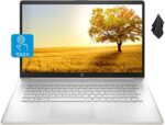 2022 Newest HP Pavilion 17 Laptop, 17.3" HD+ Touchscreen Screen, AMD Ryzen 3 5300U(Beats i7-8265U), 16 GB RAM, 512GB PCIe NVMe SSD, Long Battery Life, Webcam, Mics, WiFi, Windows 10 Home, Gold
